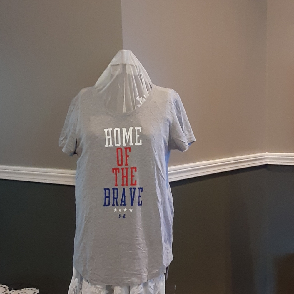 Under Armour Loose Fit Home Of The Brave Tee